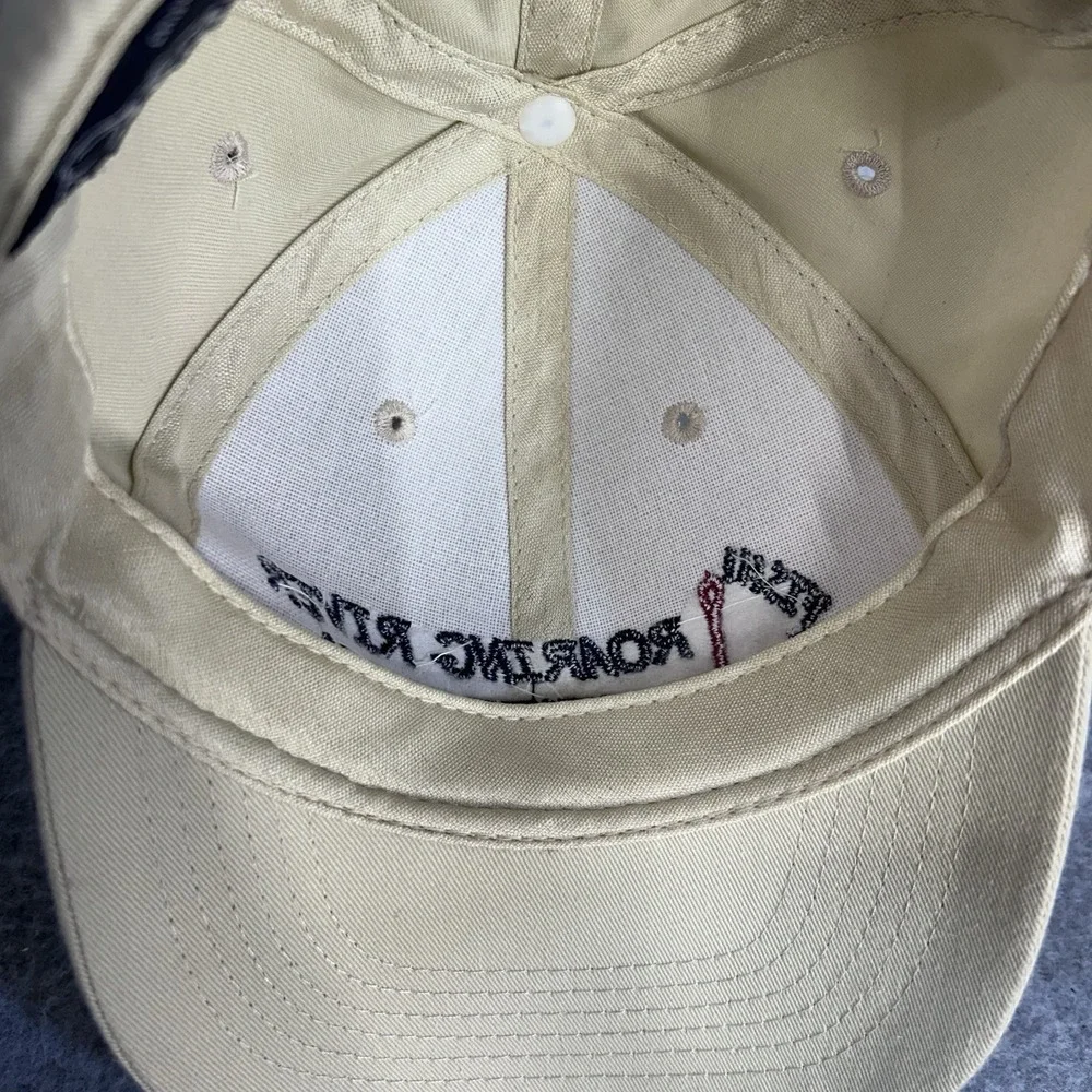 Roaring River State Park Fish Hook Hat Child Khaki Adjustable Strapback Cap‎